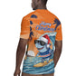 Christmas Cape Verde Rugby Jersey Funny Shark Surfing - African Pride