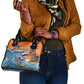 Christmas Cape Verde Shoulder Handbag Funny Shark Surfing - African Pride