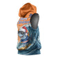 Christmas Cape Verde Sleeveless Hoodie Funny Shark Surfing - African Pride