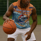 Christmas Cape Verde Sleeveless Hoodie Funny Shark Surfing - African Pride