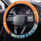 Christmas Cape Verde Steering Wheel Cover Funny Shark Surfing - African Pride