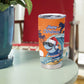 Christmas Cape Verde Tumbler Cup Funny Shark Surfing - African Pride