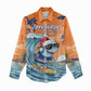Christmas Cape Verde Women Casual Shirt Funny Shark Surfing - African Pride