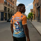 Christmas Cape Verde Zipper Polo Shirt Funny Shark Surfing
