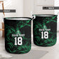 Custom Nigeria Football Laundry Basket Super Eagles Power