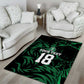 Custom Nigeria Football Area Rug Super Eagles Power