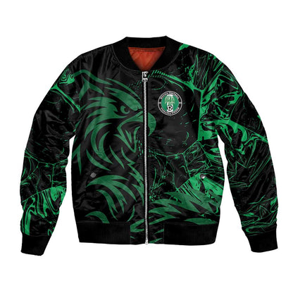 Custom Nigeria Football Bomber Jacket Super Eagles Power