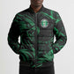 Custom Nigeria Football Bomber Puffer Jacket Super Eagles Power