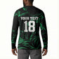 Custom Nigeria Football Button Sweatshirt Super Eagles Power
