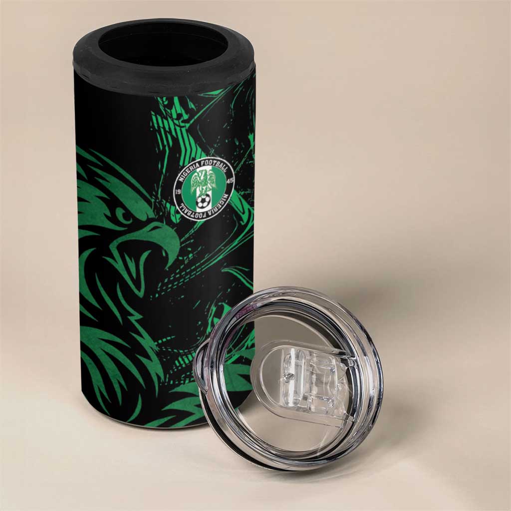 Custom Nigeria Football 4 in 1 Can Cooler Tumbler Super Eagles Power
