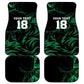 Custom Nigeria Football Car Mats Super Eagles Power