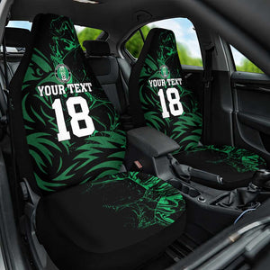 Custom Nigeria Football Car Seat Cover Super Eagles Power