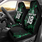 Custom Nigeria Football Car Seat Cover Super Eagles Power