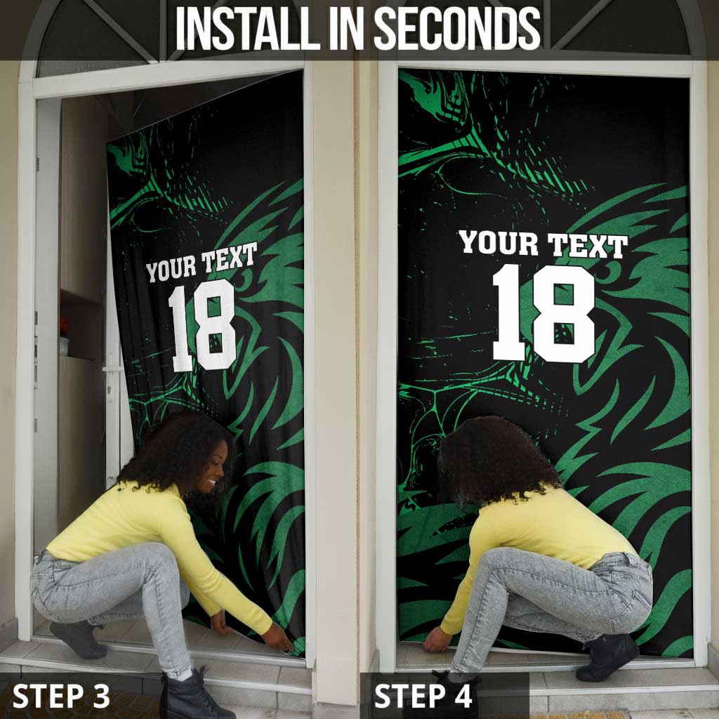 Custom Nigeria Football Door Cover Super Eagles Power