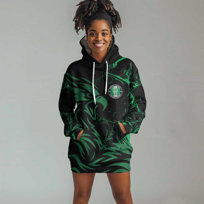 Custom Nigeria Football Hoodie Dress Super Eagles Power