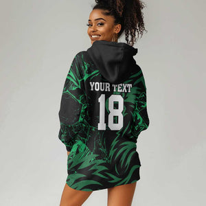 Custom Nigeria Football Hoodie Dress Super Eagles Power