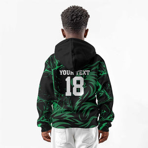 Custom Nigeria Football Kid Hoodie Super Eagles Power