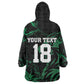 Custom Nigeria Football Kid Wearable Blanket Hoodie Super Eagles Power