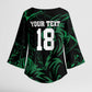 Custom Nigeria Football Kimono Sleeve Blouse Super Eagles Power