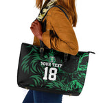 Custom Nigeria Football Leather Tote Bag Super Eagles Power