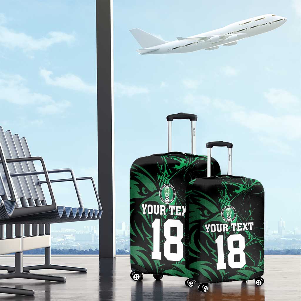 Custom Nigeria Football Luggage Cover Super Eagles Power