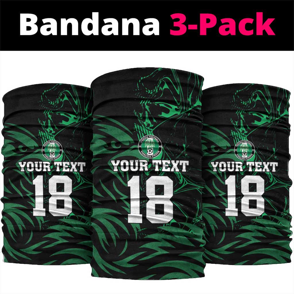 Custom Nigeria Football Neck Gaiter Super Eagles Power