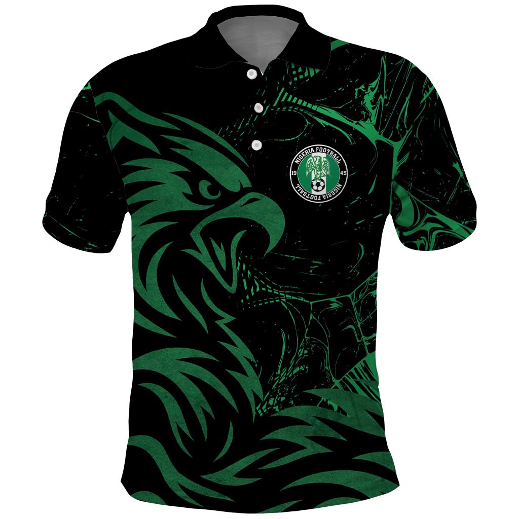 Custom Nigeria Football Polo Shirt Super Eagles Power