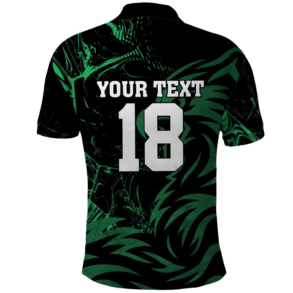 Custom Nigeria Football Polo Shirt Super Eagles Power