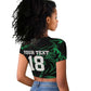 Custom Nigeria Football Raglan Cropped T shirt Super Eagles Power