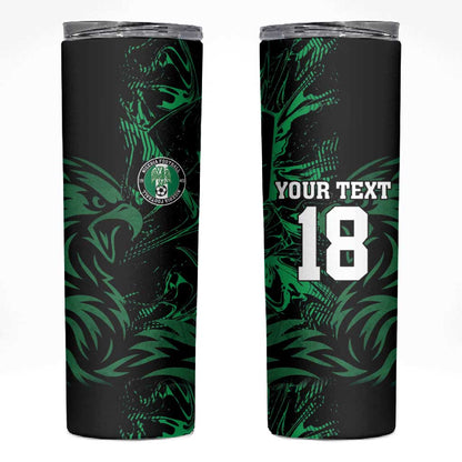 Custom Nigeria Football Skinny Tumbler Super Eagles Power