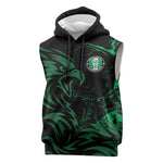 Custom Nigeria Football Sleeveless Hoodie Super Eagles Power
