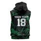 Custom Nigeria Football Sleeveless Hoodie Super Eagles Power