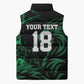 Custom Nigeria Football Sleeveless Puffer Jacket Super Eagles Power