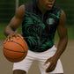 Custom Nigeria Football Sleeveless Zip Hoodie Super Eagles Power