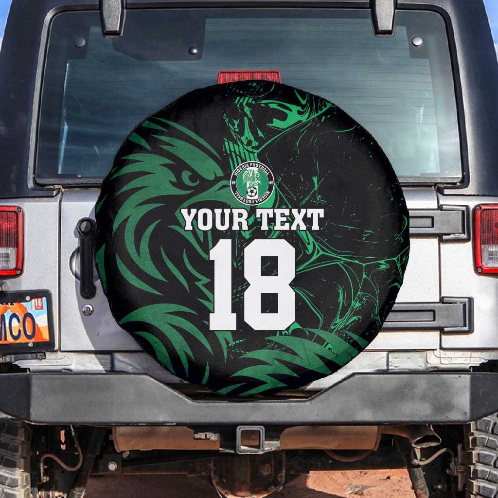 Custom Nigeria Football Spare Tire Cover Super Eagles Power