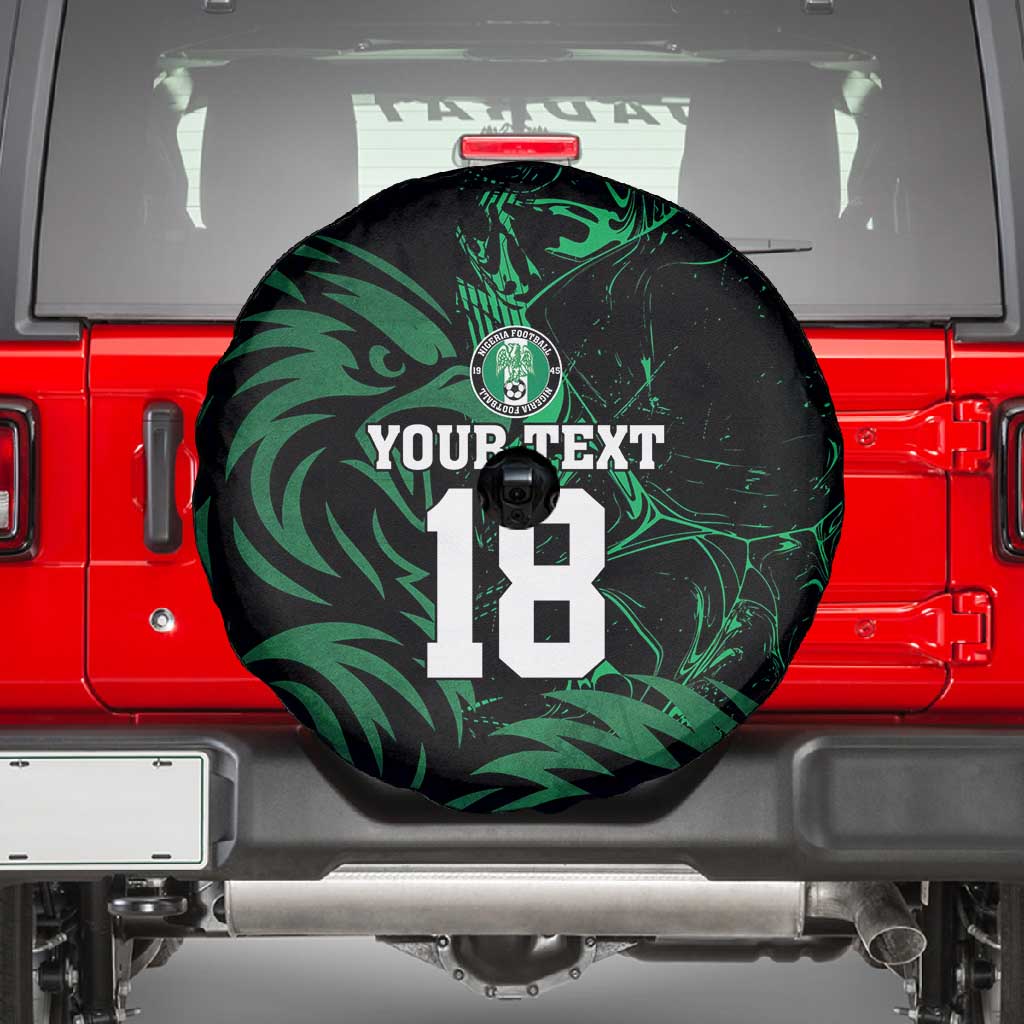 Custom Nigeria Football Spare Tire Cover Super Eagles Power