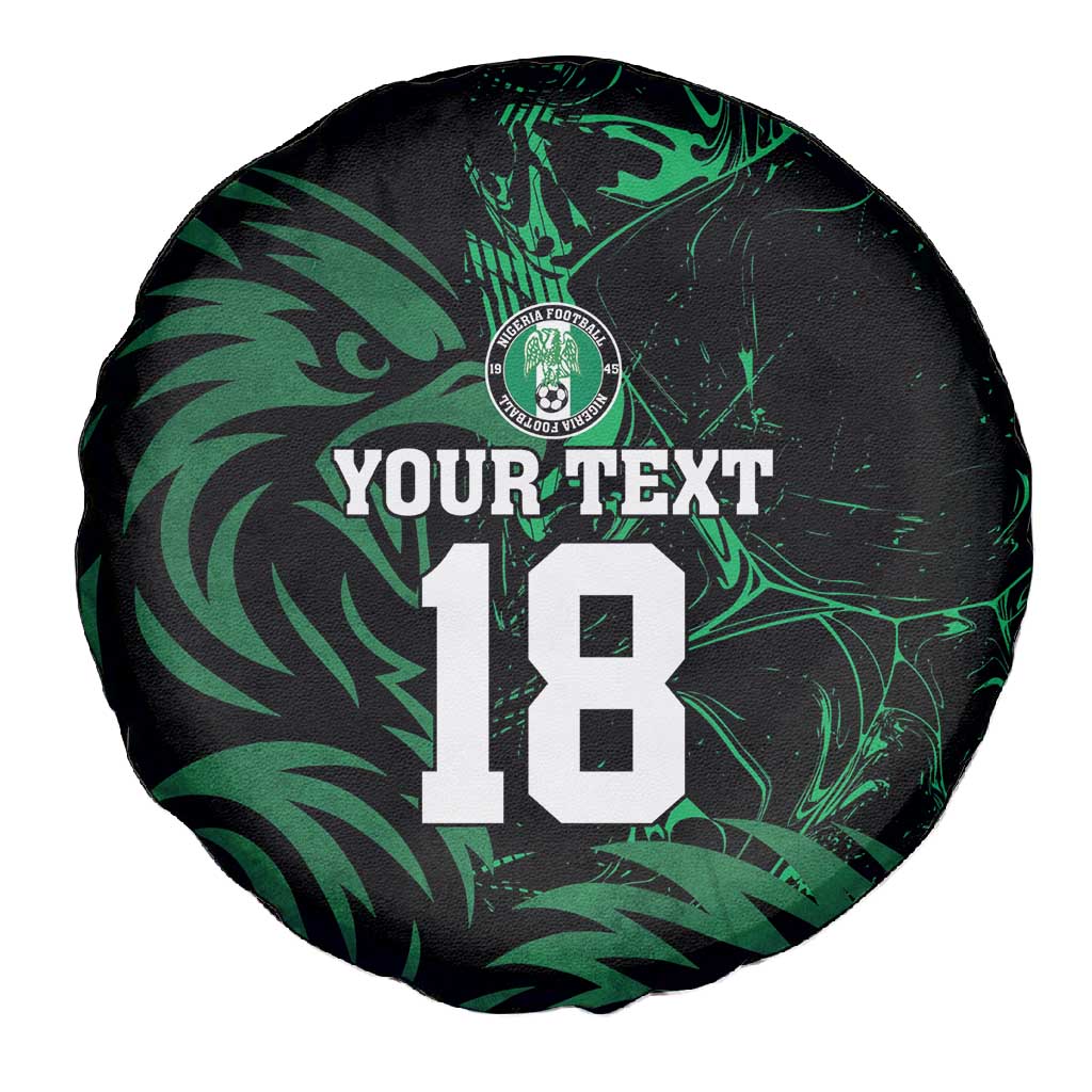 Custom Nigeria Football Spare Tire Cover Super Eagles Power