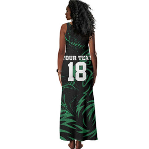 Custom Nigeria Football Tank Maxi Dress Super Eagles Power