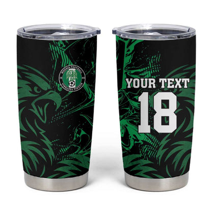 Custom Nigeria Football Tumbler Cup Super Eagles Power