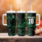 Custom Nigeria Football Tumbler With Handle Super Eagles Power