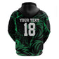 Custom Nigeria Football Zip Hoodie Super Eagles Power