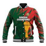 Custom Senegal Champions Football Baseball Jacket Lions of Teranga Rise Again