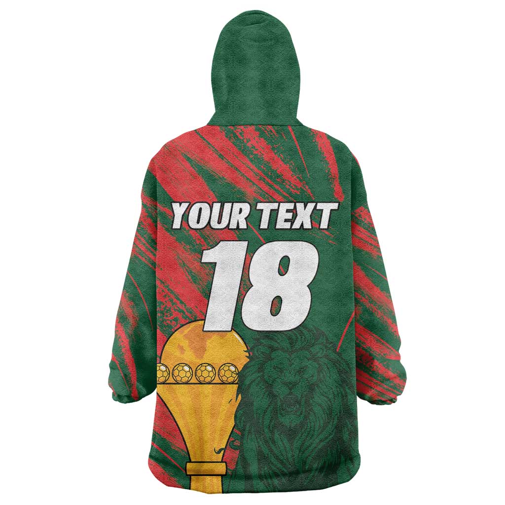 Custom Senegal Champions Football Kid Wearable Blanket Hoodie Lions of Teranga Rise Again