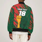 Custom Senegal Champions Football Sleeve Zip Bomber Jacket Lions of Teranga Rise Again