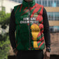 Custom Senegal Champions Football Sleeveless Puffer Jacket Lions of Teranga Rise Again