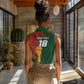Custom Senegal Champions Football Women Sleeveless Polo Shirt Lions of Teranga Rise Again