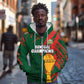 Custom Senegal Champions Football Zip Hoodie Lions of Teranga Rise Again
