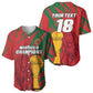 Custom Morocco Champions Football Baseball Jersey Atlas Lions Grunge Motif