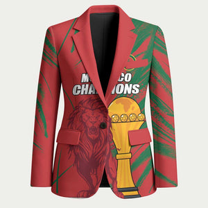 Custom Morocco Champions Football Blazer Atlas Lions Grunge Motif