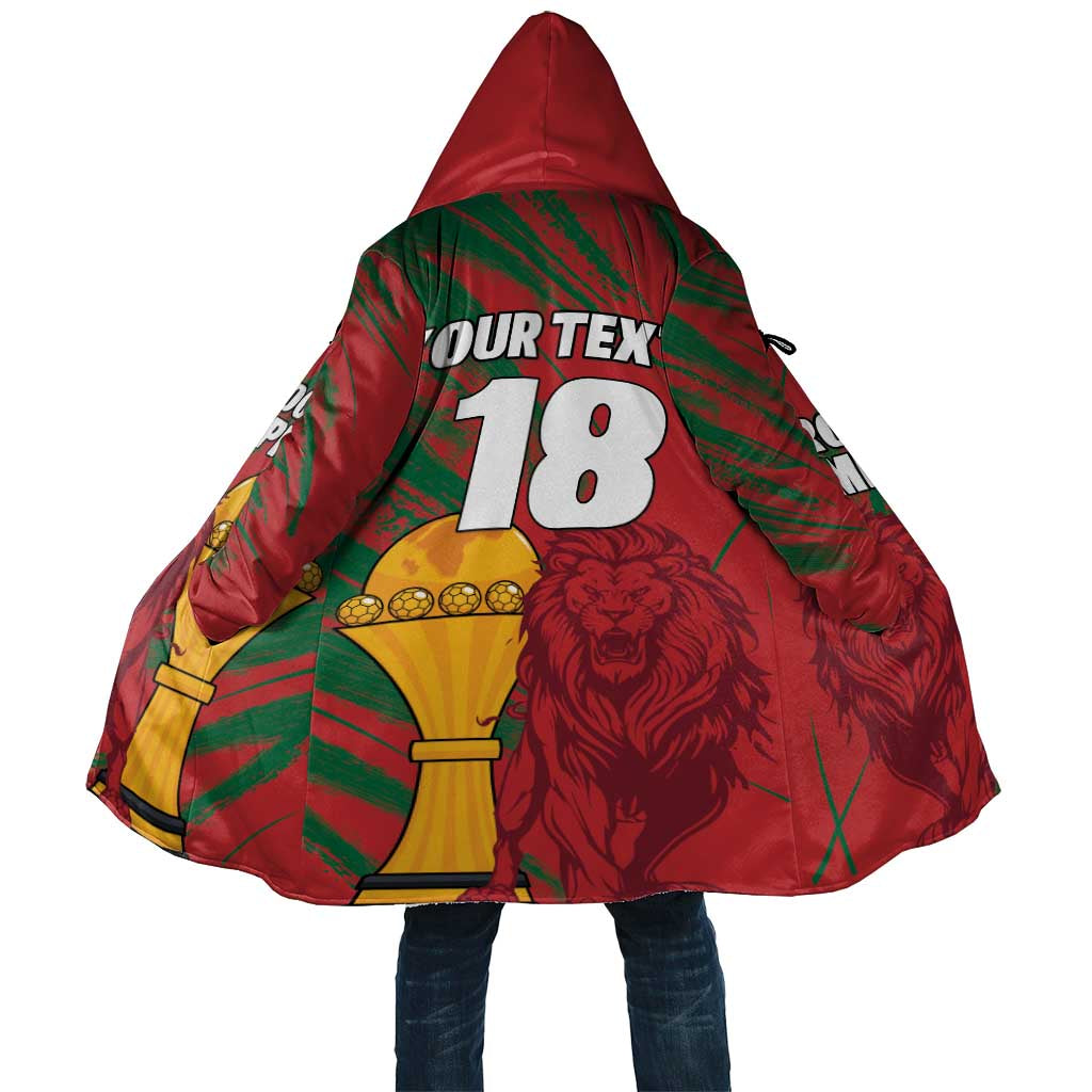 Custom Morocco Champions Football Cloak Atlas Lions Grunge Motif